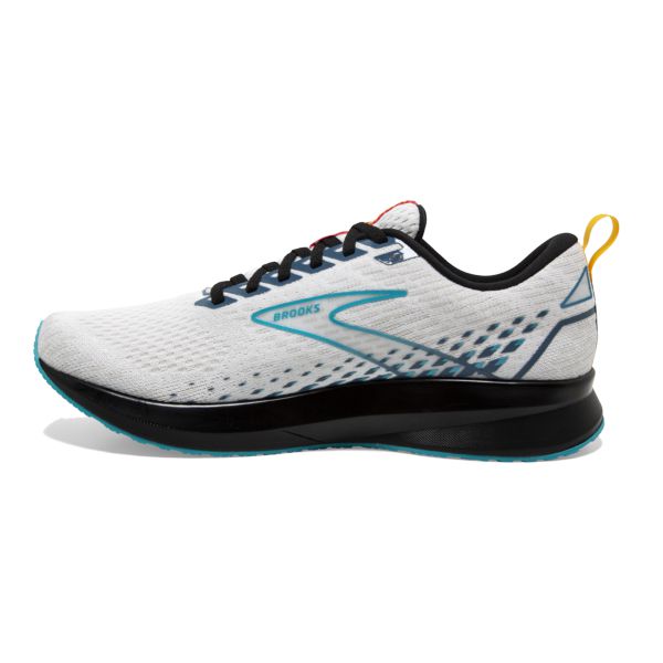 Brooks Levitate 5 Men's Road Running Shoes White / Blue / Black | NZ-695374