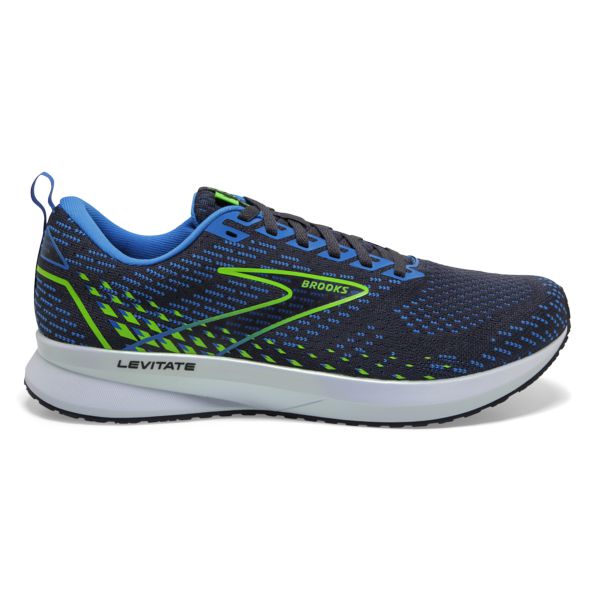 Brooks Levitate 5 Men\'s Road Running Shoes Blue / Green / White | NZ-780531