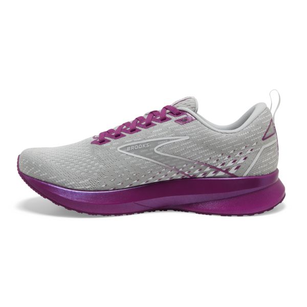 Brooks Levitate 5 Women's Road Running Shoes Grey / Purple | NZ-714296