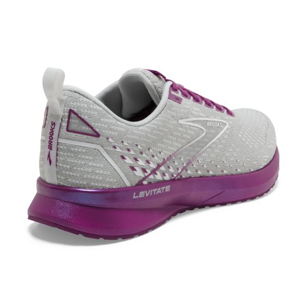 Brooks Levitate 5 Women's Road Running Shoes Grey / Purple | NZ-714296