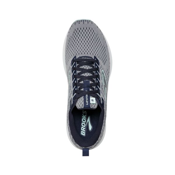 Brooks Levitate 5 Women's Road Running Shoes Grey / Navy / White | NZ-836510