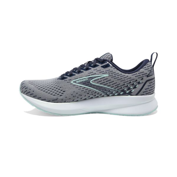 Brooks Levitate 5 Women's Road Running Shoes Grey / Navy / White | NZ-836510