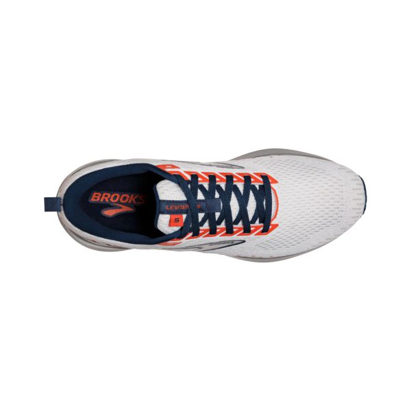 Brooks Levitate GTS 5 Men's Road Running Shoes White / Blue / Orange | NZ-230895