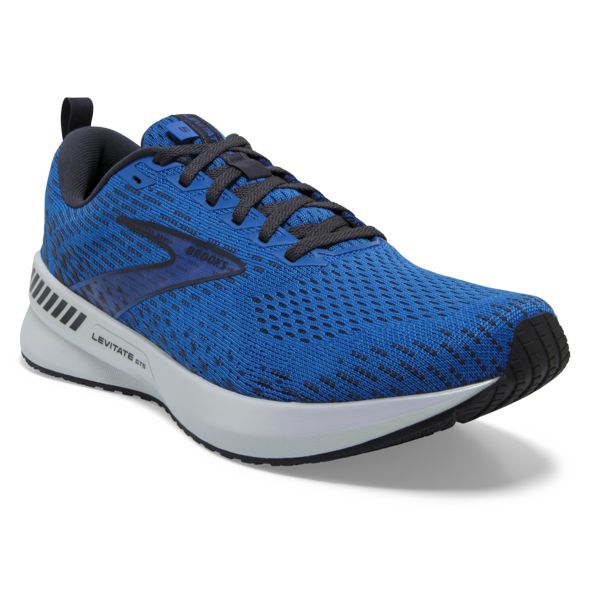 Brooks Levitate GTS 5 Men's Road Running Shoes Blue / Black / White | NZ-23845