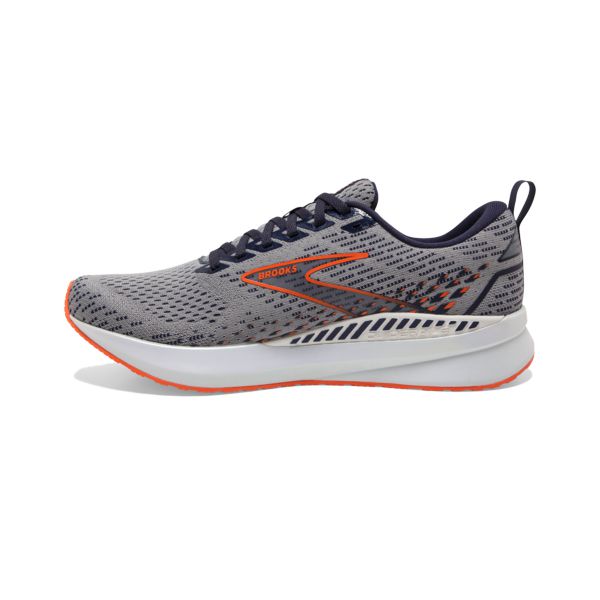 Brooks Levitate GTS 5 Men's Road Running Shoes Grey / Orange / White | NZ-790561