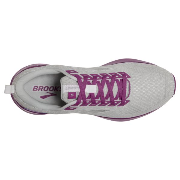 Brooks Levitate GTS 5 Women's Road Running Shoes Grey / Purple | NZ-130946