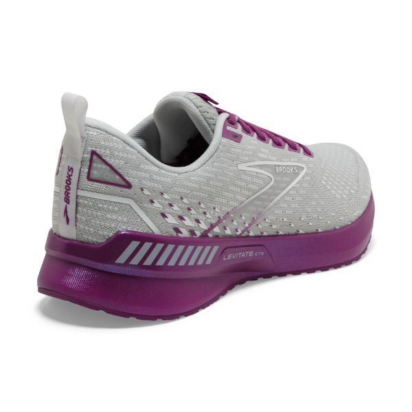 Brooks Levitate GTS 5 Women's Road Running Shoes Grey / Purple | NZ-130946