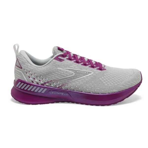 Brooks Levitate GTS 5 Women\'s Road Running Shoes Grey / Purple | NZ-130946