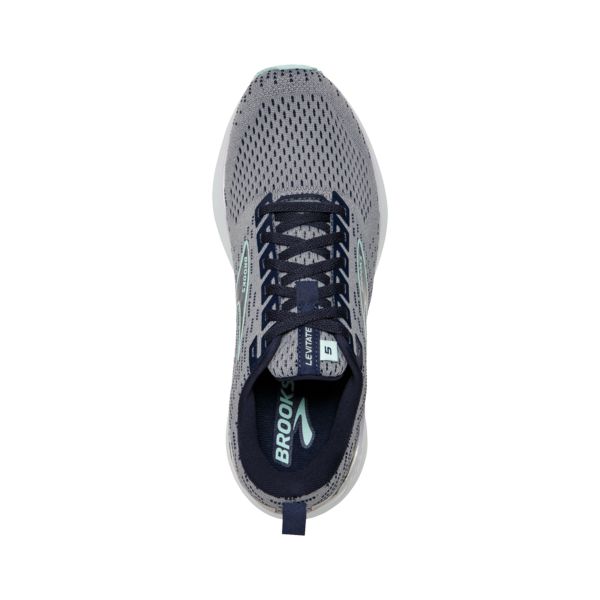 Brooks Levitate GTS 5 Women's Road Running Shoes Grey / Navy / White | NZ-623075