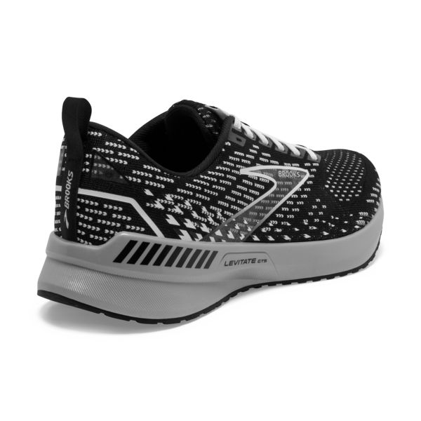 Brooks Levitate GTS 5 Women's Road Running Shoes Black / Grey / White | NZ-709182