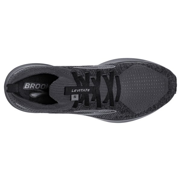 Brooks Levitate StealthFit 5 Men's Road Running Shoes Black / Grey | NZ-243761