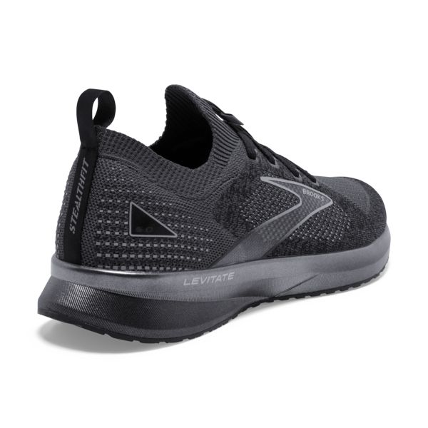 Brooks Levitate StealthFit 5 Men's Road Running Shoes Black / Grey | NZ-243761