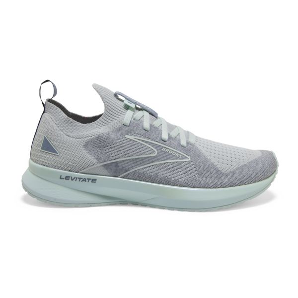 Brooks Levitate StealthFit 5 Women\'s Road Running Shoes Grey / Green | NZ-517938