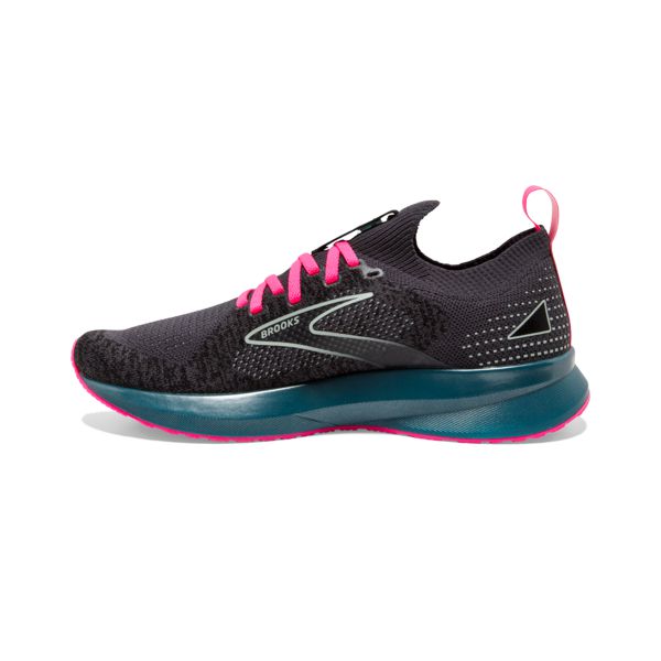 Brooks Levitate StealthFit 5 Women's Road Running Shoes Black / Blue / Pink | NZ-587621