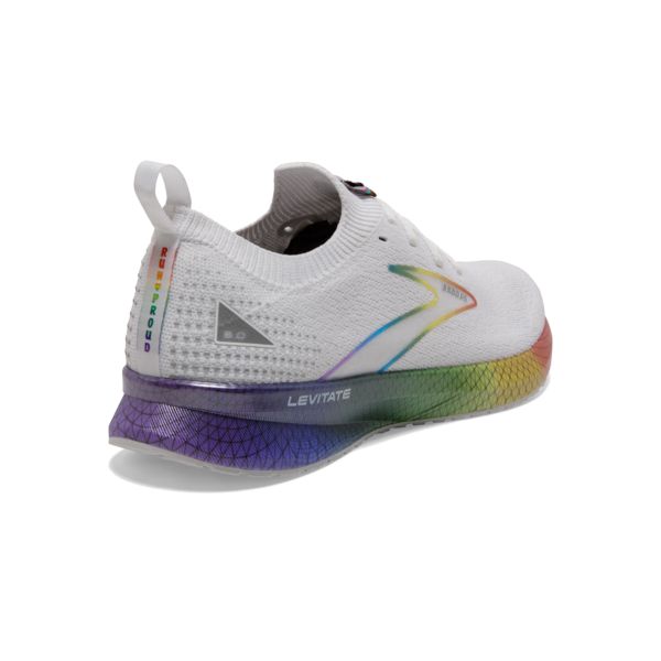 Brooks Levitate StealthFit 5 Women's Road Running Shoes White / Multicolor | NZ-590634