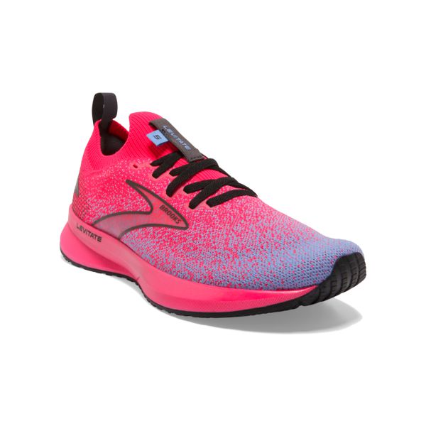 Brooks Levitate StealthFit 5 Women's Road Running Shoes Pink / Black / Blue | NZ-69521