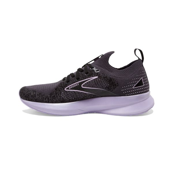 Brooks Levitate StealthFit 5 Women's Road Running Shoes Black / Grey / Purple | NZ-714520