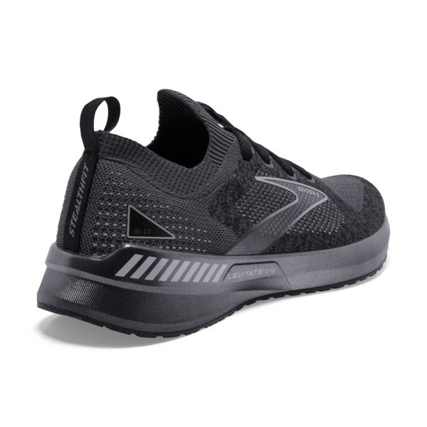 Brooks Levitate StealthFit GTS 5 Men's Road Running Shoes Black / Grey | NZ-630491