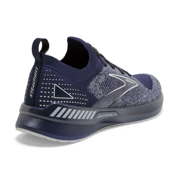 Brooks Levitate StealthFit GTS 5 Men's Road Running Shoes Grey / Navy / White | NZ-690357