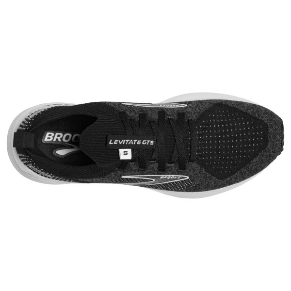 Brooks Levitate StealthFit GTS 5 Women's Road Running Shoes Black / Grey / White | NZ-608312