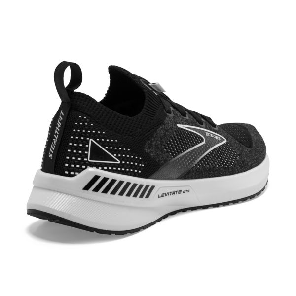 Brooks Levitate StealthFit GTS 5 Women's Road Running Shoes Black / Grey / White | NZ-608312