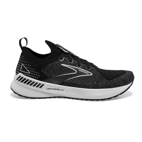 Brooks Levitate StealthFit GTS 5 Women\'s Road Running Shoes Black / Grey / White | NZ-608312