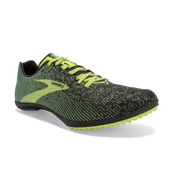 Brooks Mach 19 Spikeless Men's Racing Shoes Black / Yellow / Green | NZ-839162