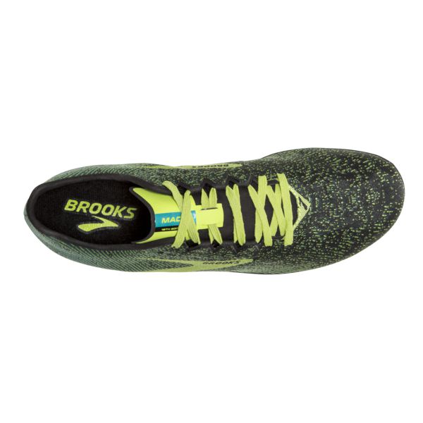 Brooks Mach 19 Spikeless Men's Racing Shoes Black / Yellow / Green | NZ-839162