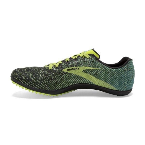 Brooks Mach 19 Spikeless Men's Racing Shoes Black / Yellow / Green | NZ-839162