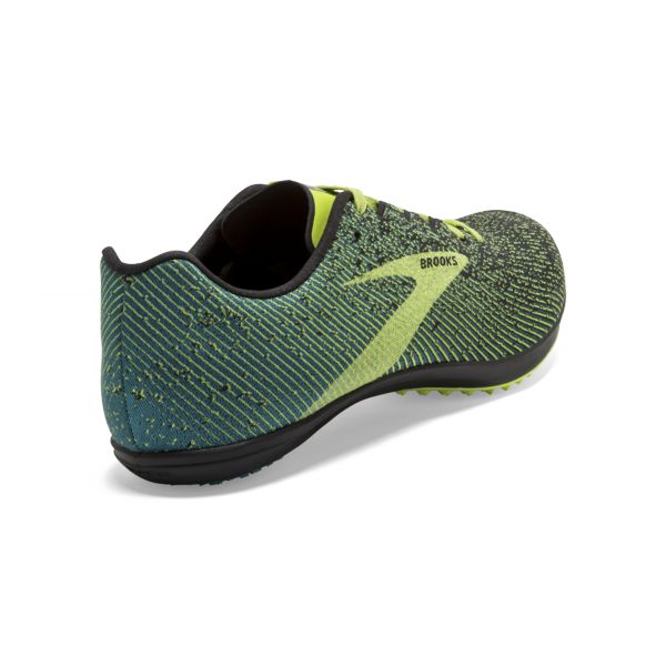 Brooks Mach 19 Spikeless Men's Racing Shoes Black / Yellow / Green | NZ-839162