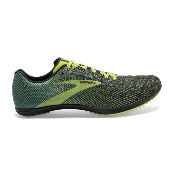 Brooks Mach 19 Spikeless Men\'s Racing Shoes Black / Yellow / Green | NZ-839162