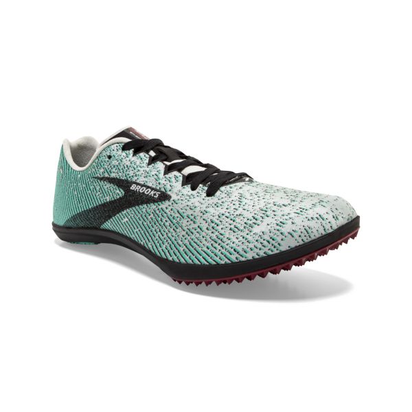 Brooks Mach 19 Spikeless Women's Racing Shoes Grey / Black / Green | NZ-563728