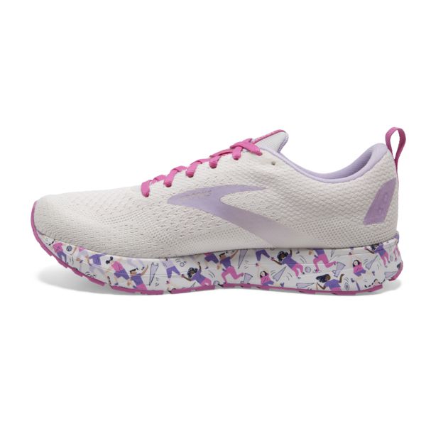 Brooks Revel 4 Women's Road Running Shoes White / Purple / Pink | NZ-276498