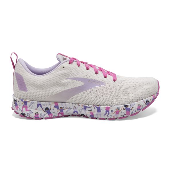 Brooks Revel 4 Women\'s Road Running Shoes White / Purple / Pink | NZ-276498