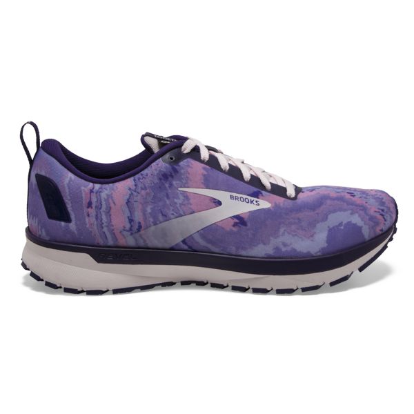 Brooks Revel 4 Women\'s Road Running Shoes Purple / Silver / Black | NZ-426701