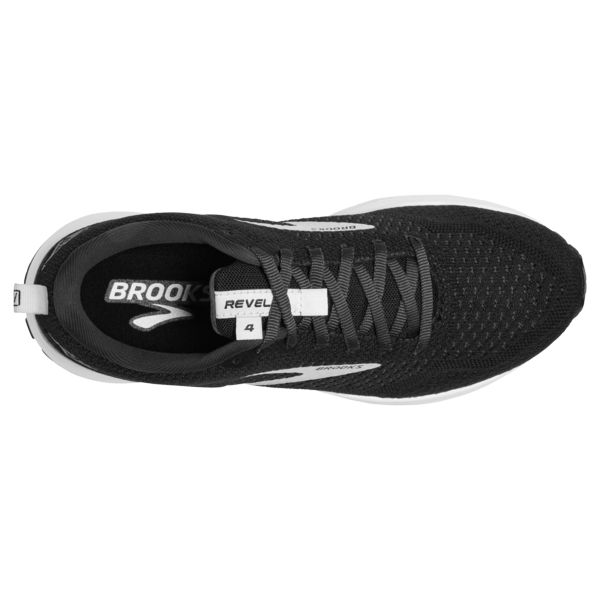 Brooks Revel 4 Women's Road Running Shoes Black / White | NZ-571284