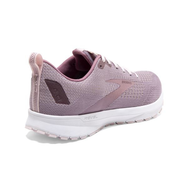 Brooks Revel 4 Women's Road Running Shoes Rose / White | NZ-943201