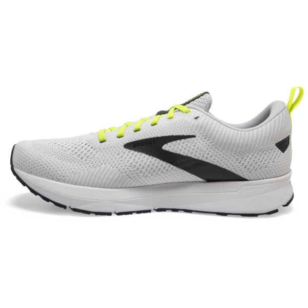 Brooks Revel 5 Men's Road Running Shoes White / Yellow / Black | NZ-215036