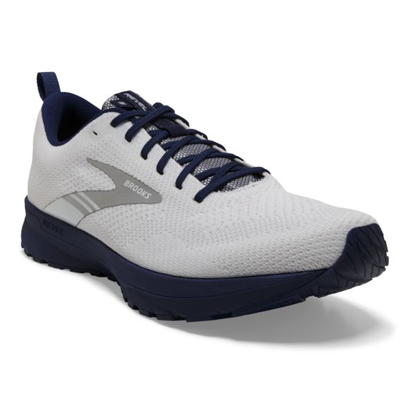 Brooks Revel 5 Men's Road Running Shoes White / Blue | NZ-217096