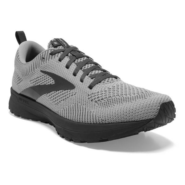 Brooks Revel 5 Men's Road Running Shoes Grey / Black | NZ-318462