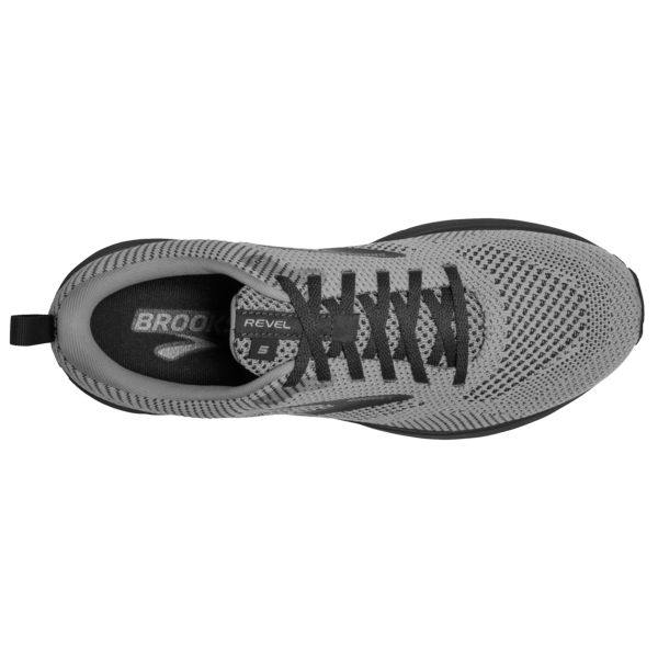 Brooks Revel 5 Men's Road Running Shoes Grey / Black | NZ-318462