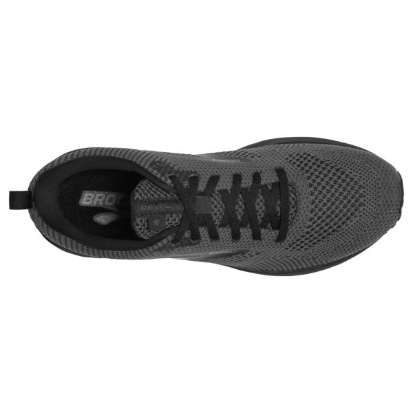 Brooks Revel 5 Men's Road Running Shoes Grey / Black | NZ-415867