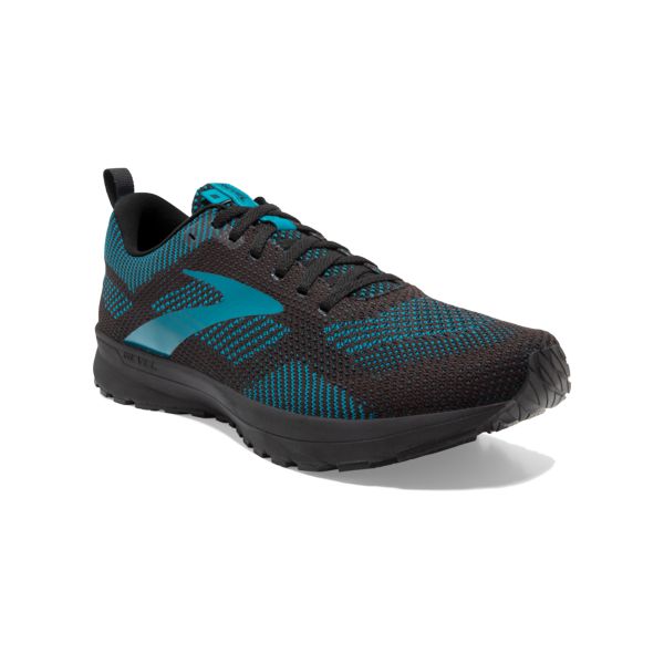 Brooks Revel 5 Men's Road Running Shoes Black / Turquoise | NZ-475019