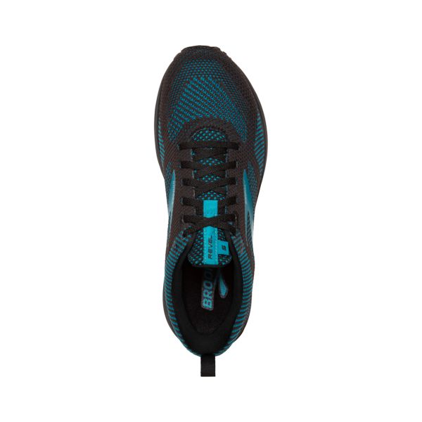 Brooks Revel 5 Men's Road Running Shoes Black / Turquoise | NZ-475019