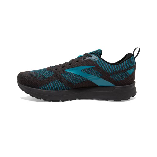 Brooks Revel 5 Men's Road Running Shoes Black / Turquoise | NZ-475019