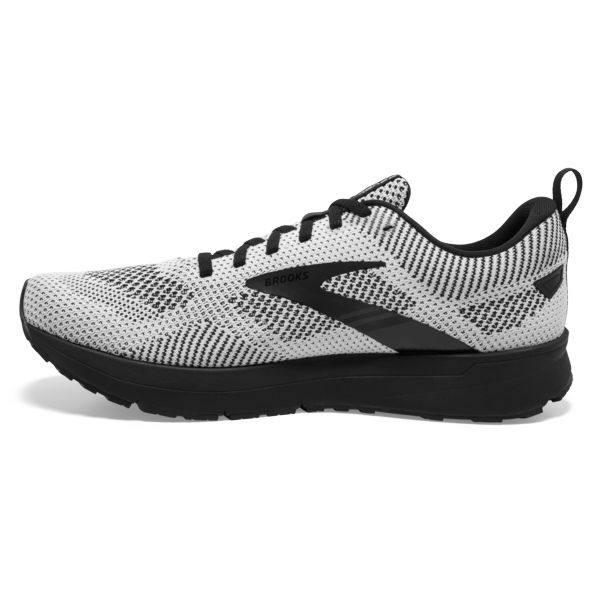 Brooks Revel 5 Men's Road Running Shoes White / Black | NZ-702498