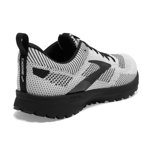 Brooks Revel 5 Men's Road Running Shoes White / Black | NZ-702498