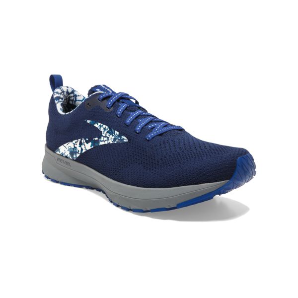 Brooks Revel 5 Men's Road Running Shoes Blue / White / Grery | NZ-873901