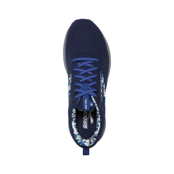 Brooks Revel 5 Men's Road Running Shoes Blue / White / Grery | NZ-873901