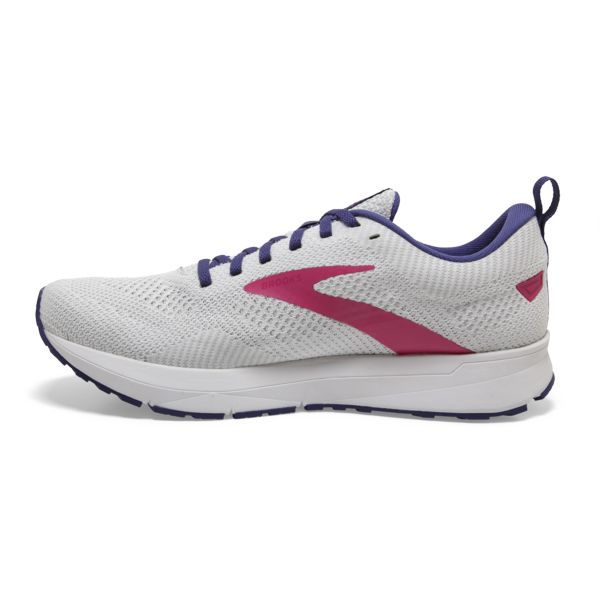 Brooks Revel 5 Women's Road Running Shoes White / Navy / Pink | NZ-267453